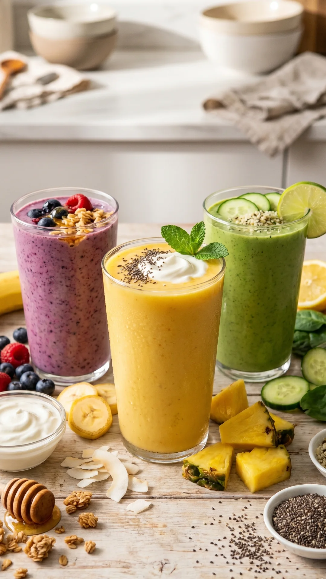 Healthy Creamy Yogurt Smoothies – Recipe Ideas