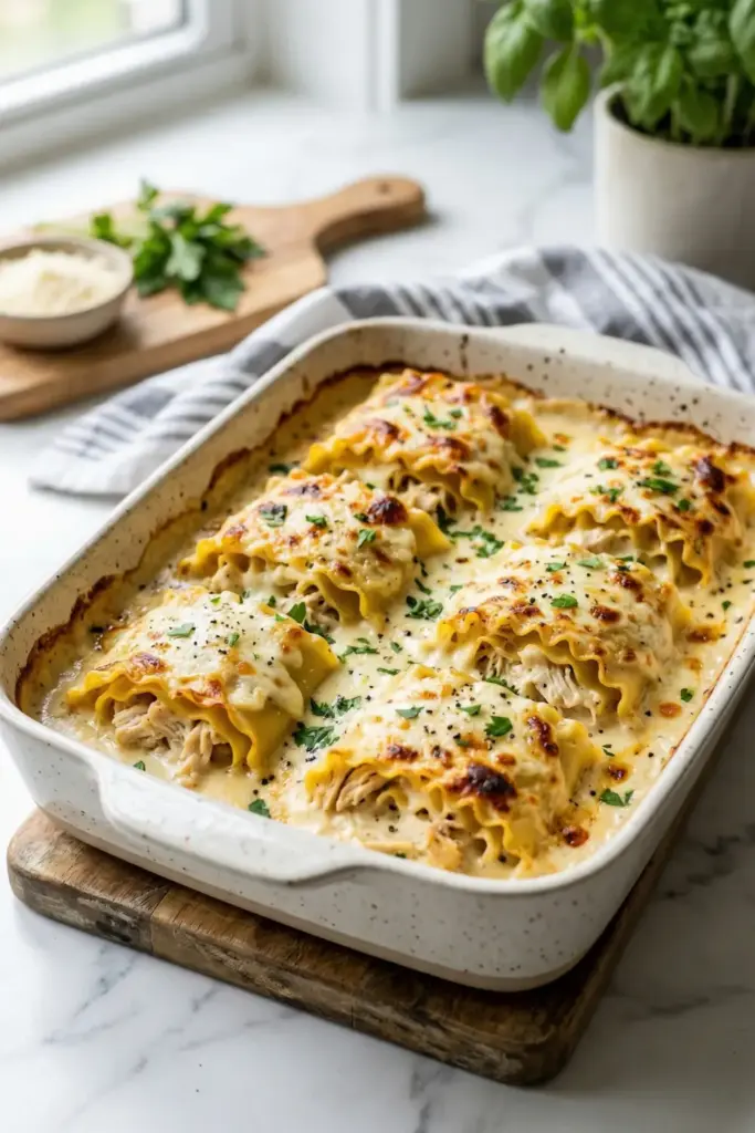  Alfredo Chicken Roll-Ups