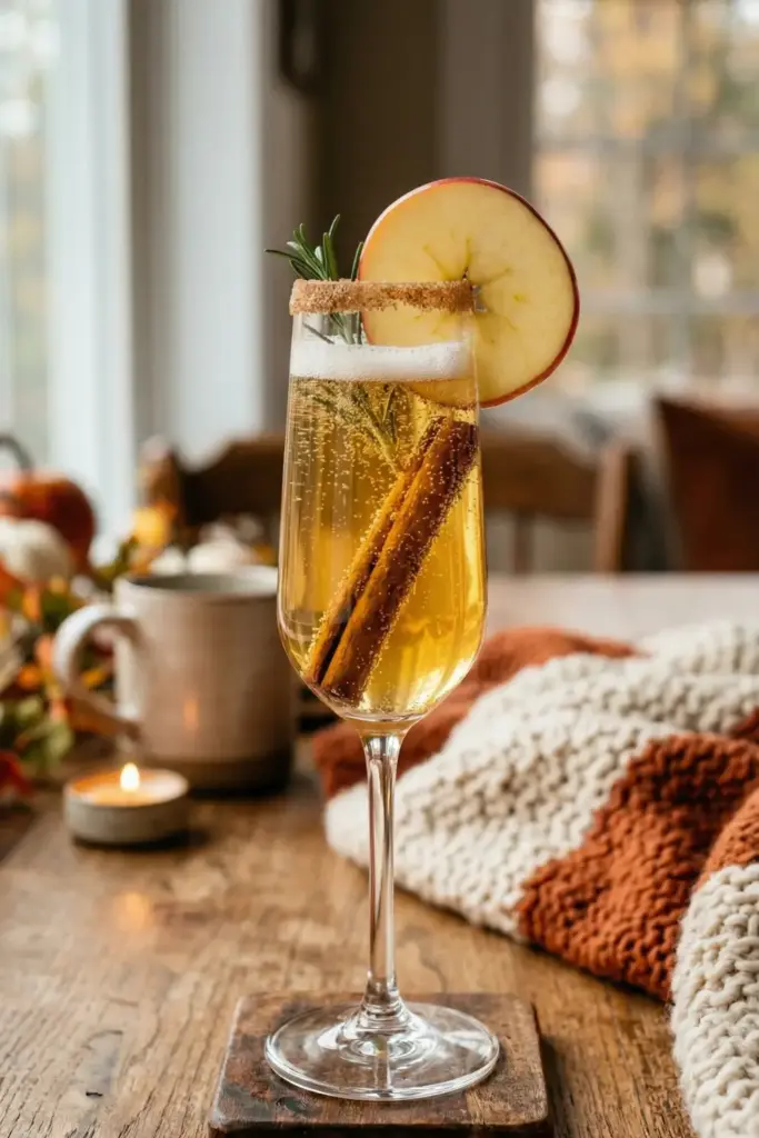 Apple Cider Mimosa (The "Transition" Drink)