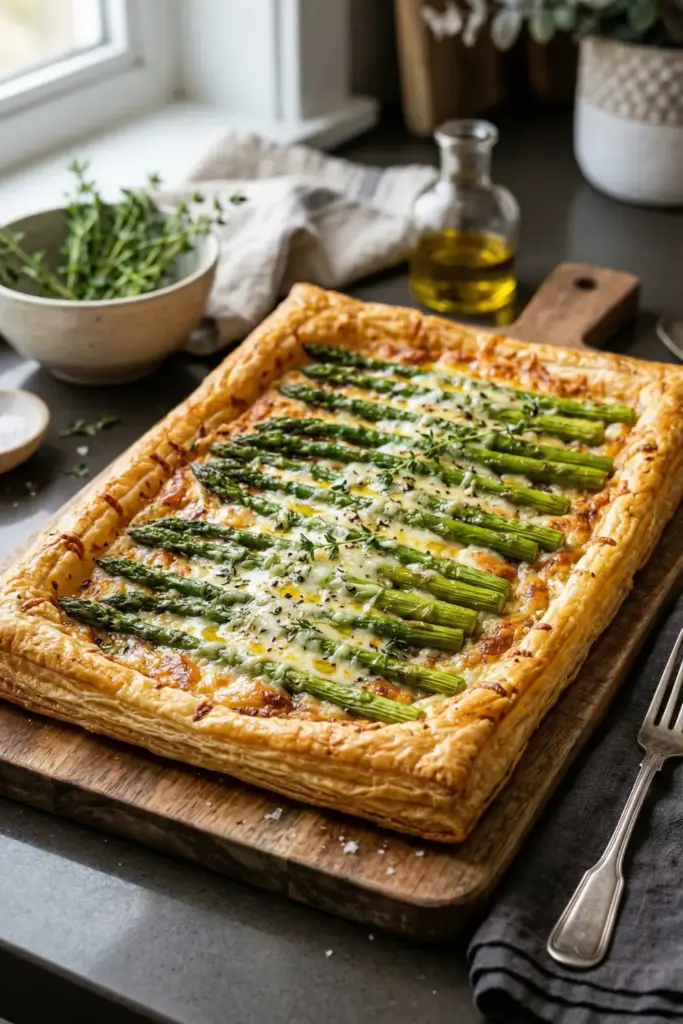 Asparagus & Gruyère Sheet Pan Tart