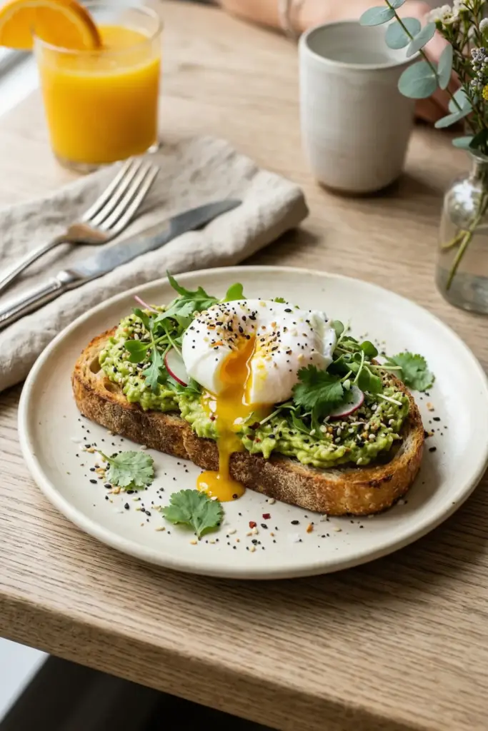 Avocado Toast with Poached Eggs