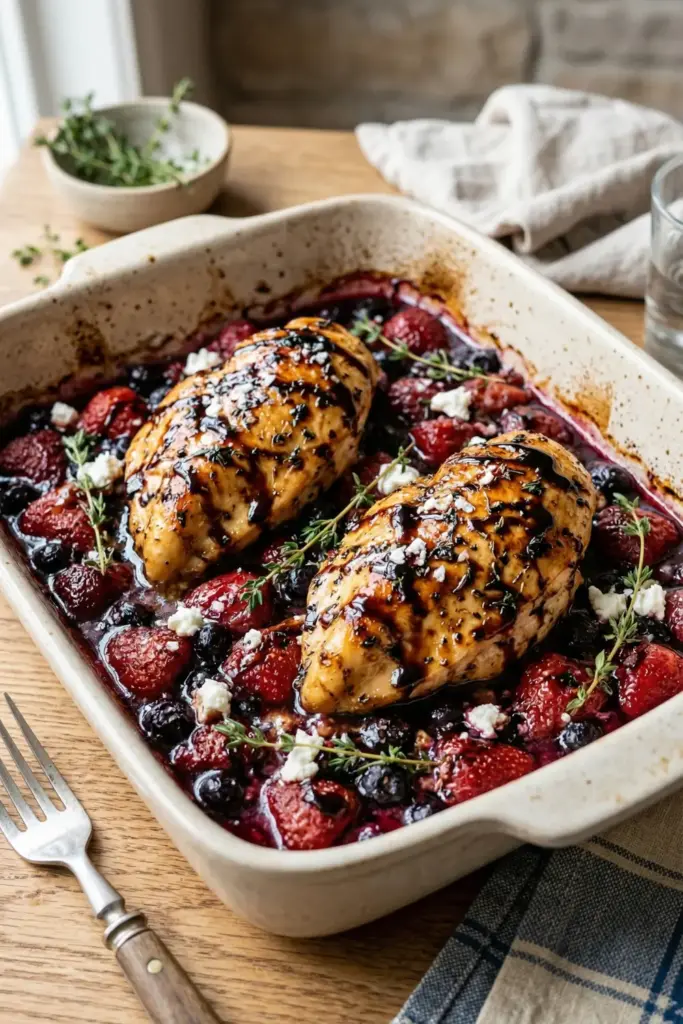 Balsamic Berry Roasted Chicken
