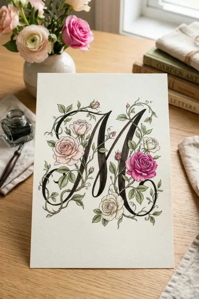 Botanical Monogram Letter