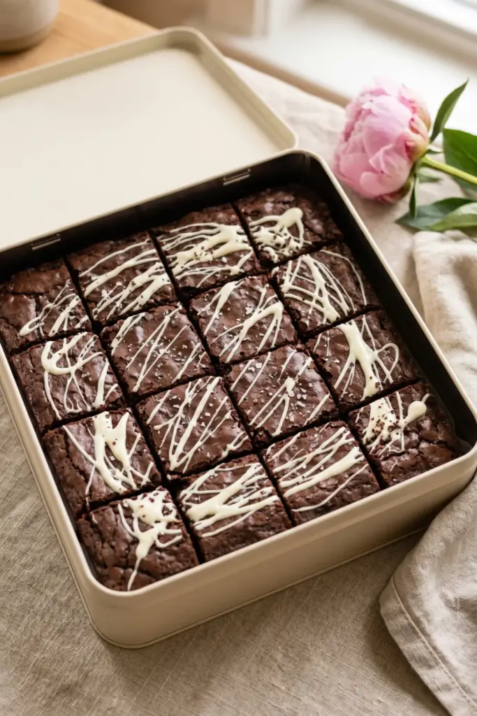Brownie Bliss Box with Drizzle Art 