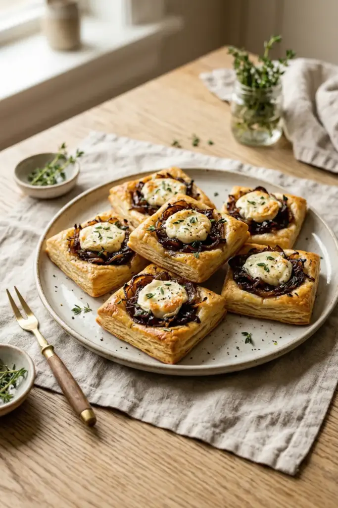 Caramelized Onion & Goat Cheese Tartlets
