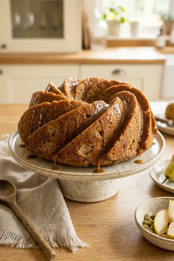 Cardamom & Spiced Pear Bundt