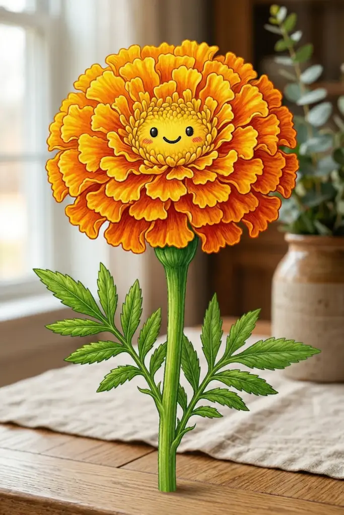 Cartoon Marigolds