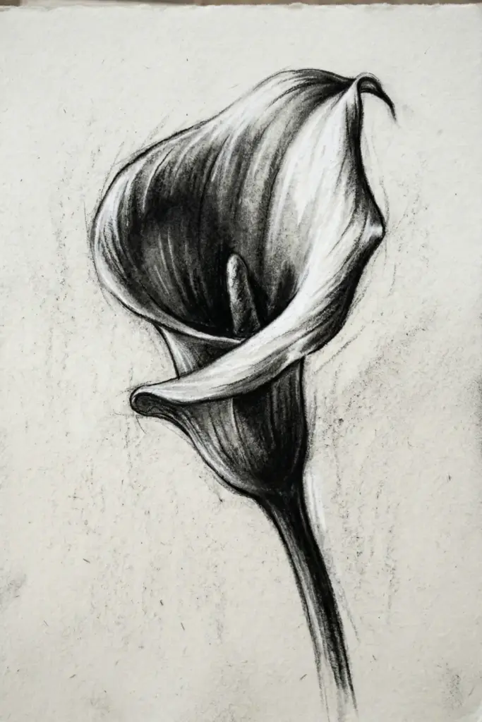 Charcoal Calla Lilies