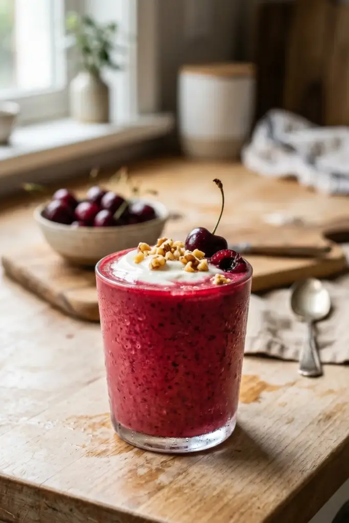 Cherry-Vanilla "Sleepy" Smoothie