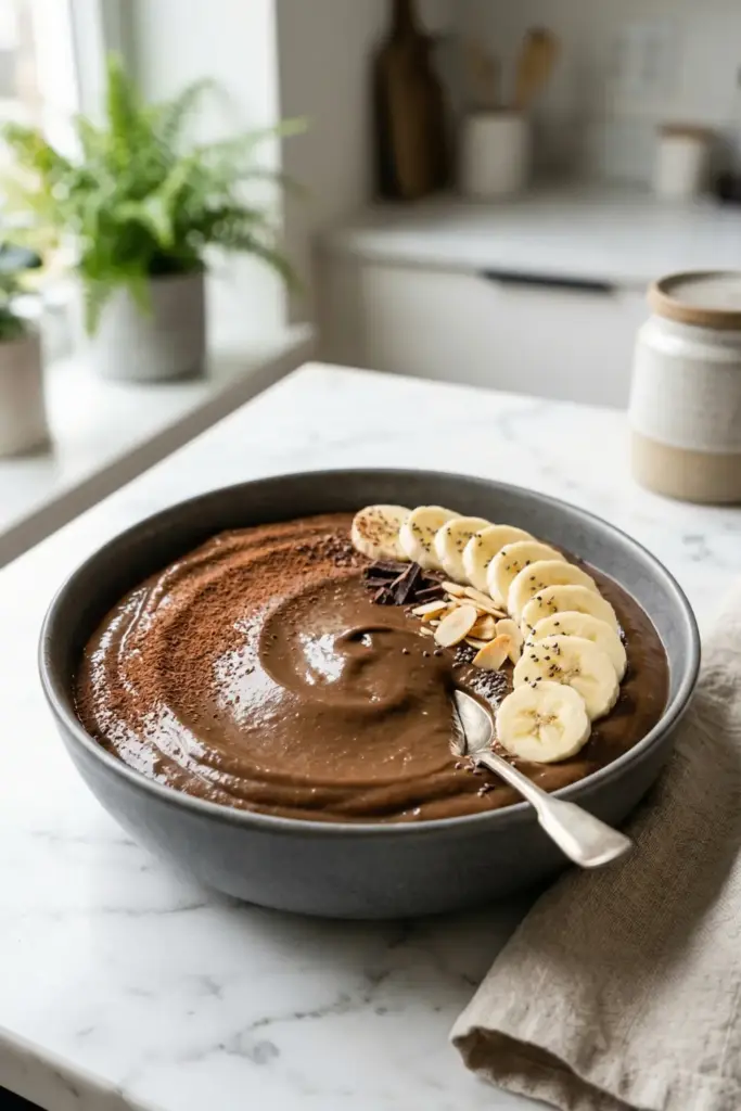 Chocolate Avocado "Pudding" Smoothie