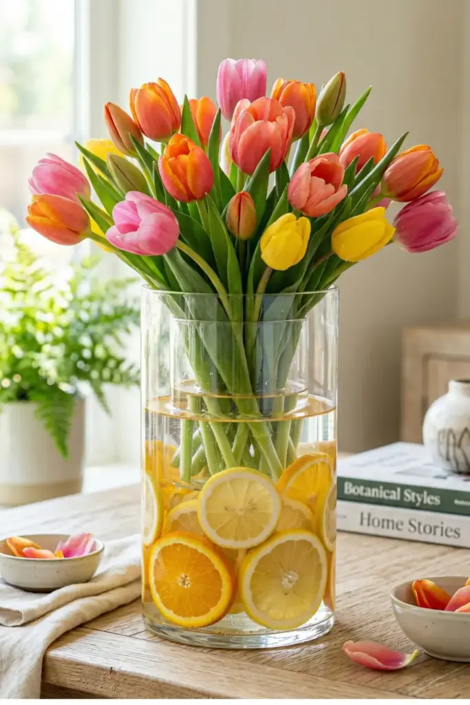 Citrus Slice Cylinder Vases
