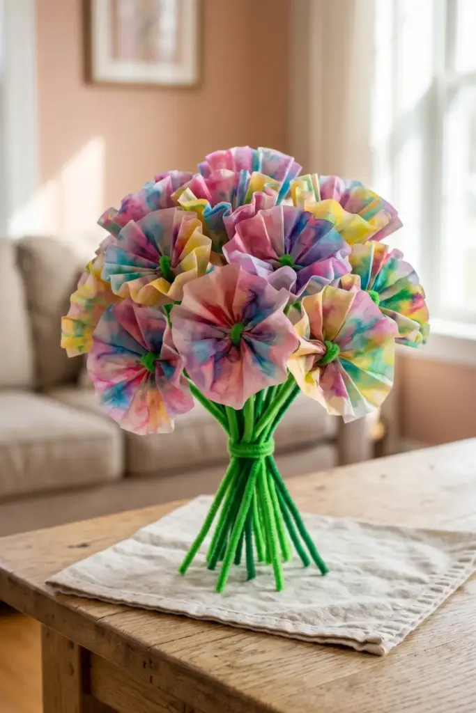 Coffee Filter Flowers Bouquet