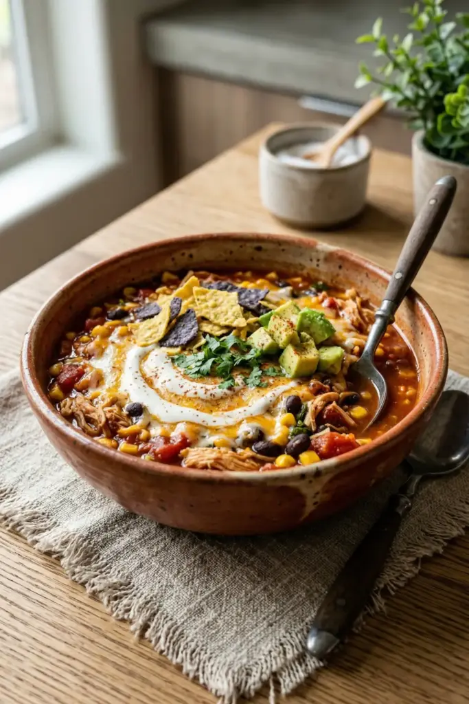 Cozy Enchilada Soup Twist