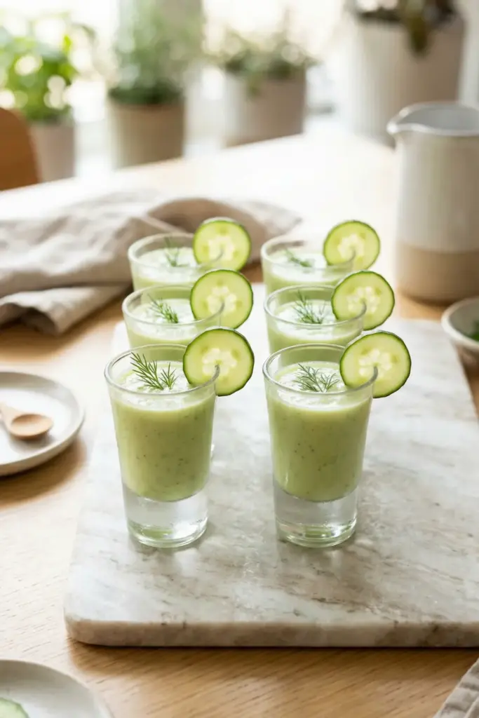 Cucumber Gazpacho Shooters