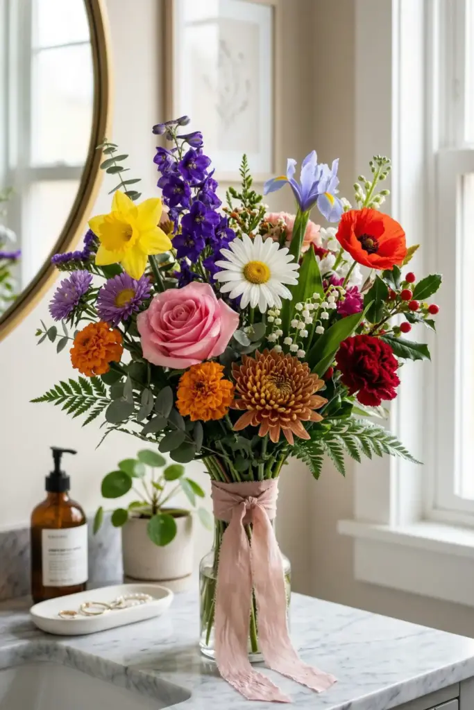 Custom Birth Month Flower Bouquet