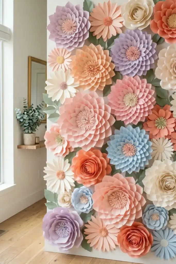 DIY Paper Flower Backdrop