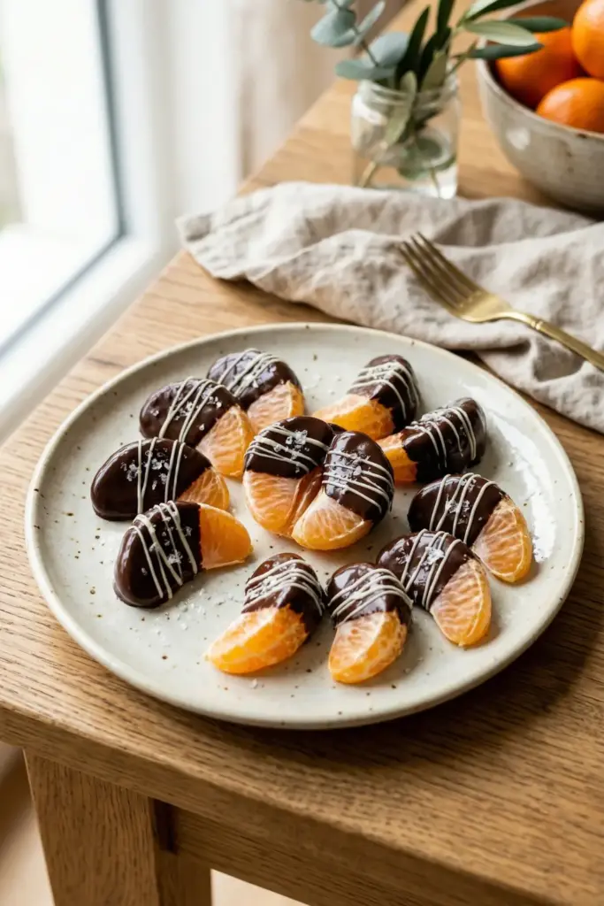 Dark Chocolate Dipped Clementines