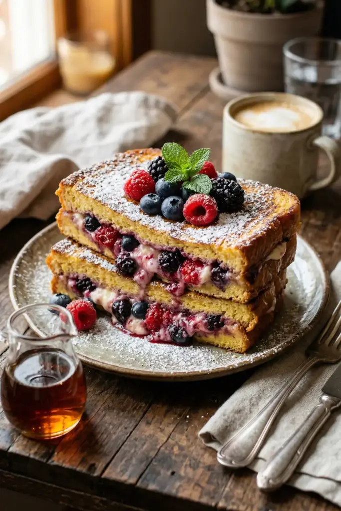 Decadent Berry Stuffed French Toast