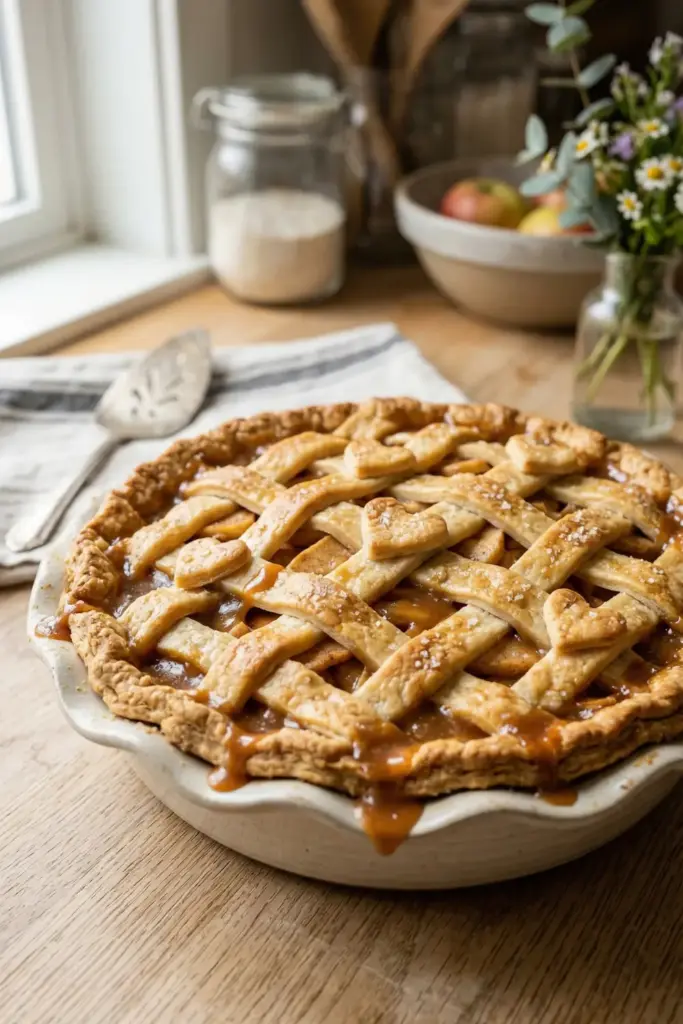 Deep-Dish Salted Caramel Apple