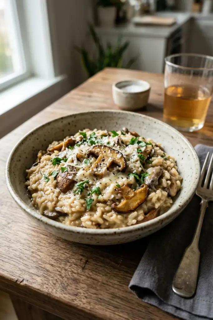 "Don't Call It Basic" Creamy Mushroom Risotto