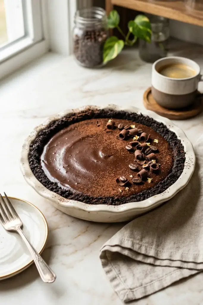 Espresso Silk Pie with Oreo Crust