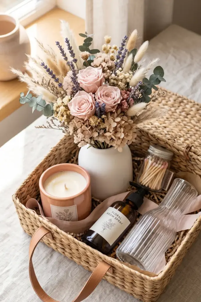 Floral & Candle Hamper