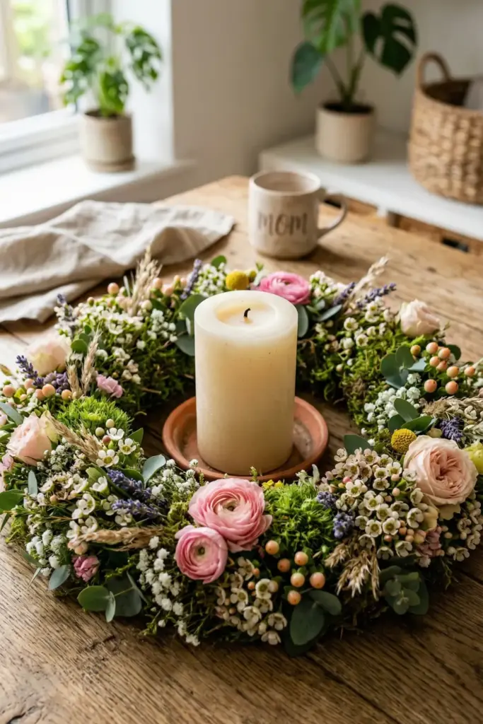 Floral "Candle" Wreaths