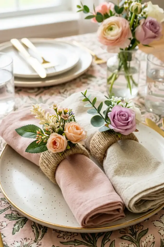 Floral Napkin Rings
