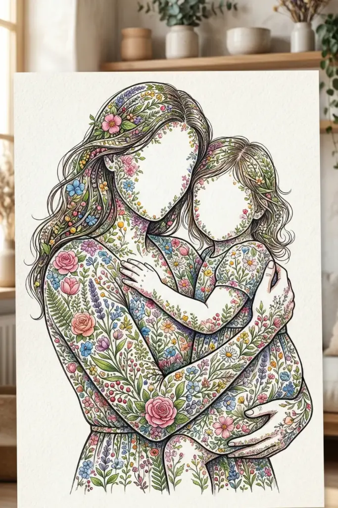 Floral Silhouette Mashup