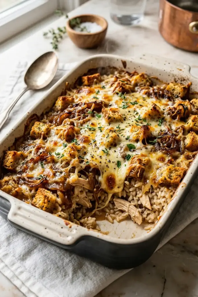French Onion Chicken & Rice