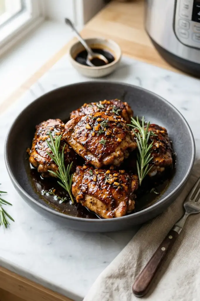 Garlic Balsamic Glazed Thighs