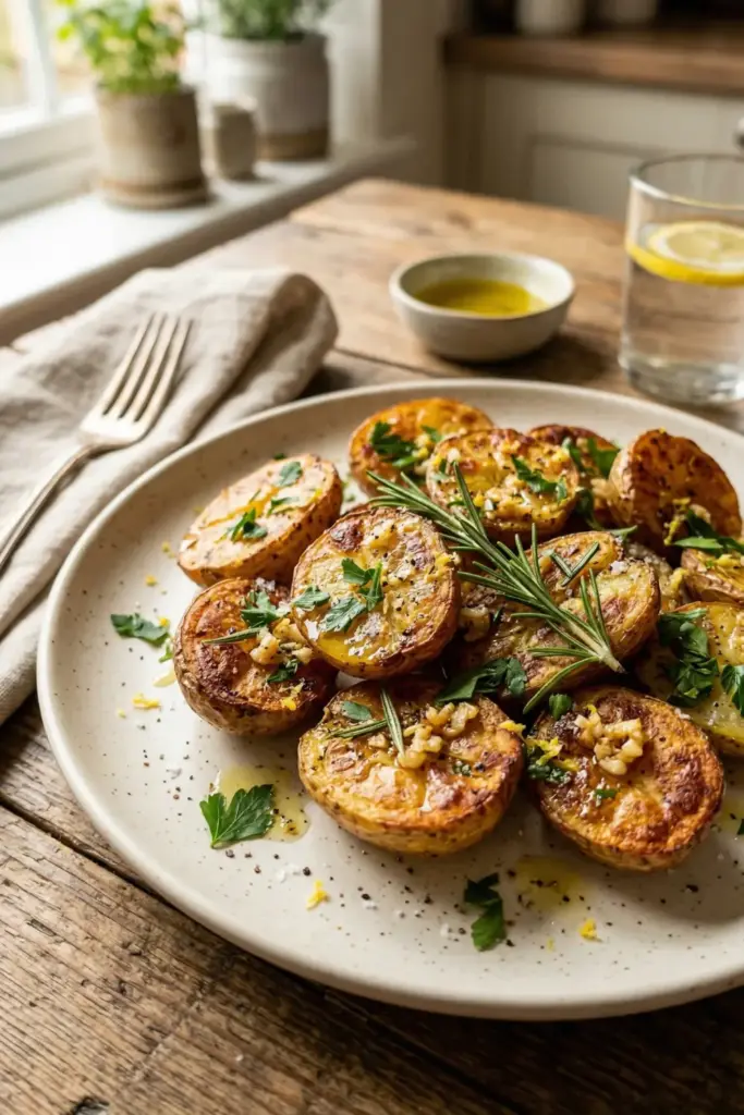 Garlic Herb Roasted New Potatoes