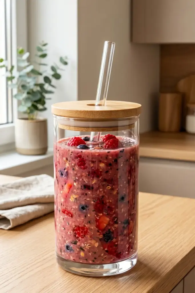 Glass Tumblers with Bamboo Lids