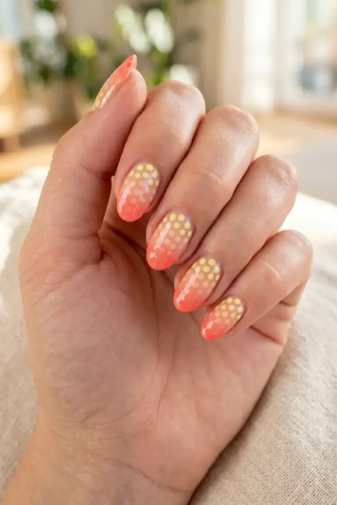 Gradient Dots from Cuticle to Tip