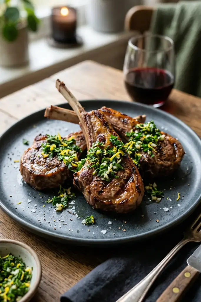Grilled Lamb Chops with Gremolata
