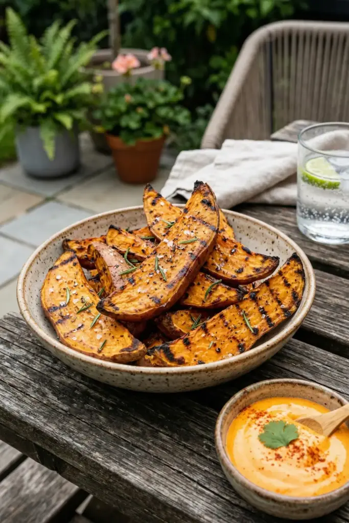 Grilled Sweet Potato Wedges