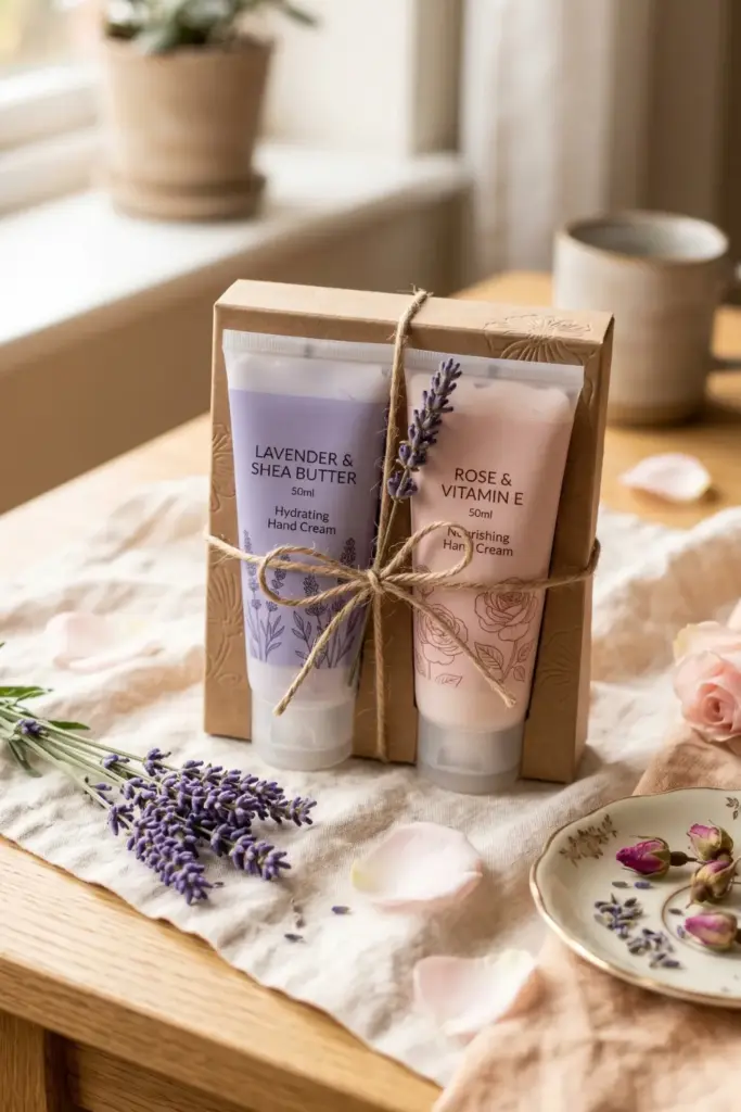 Hand Cream Gift Set with Lavender & Rose