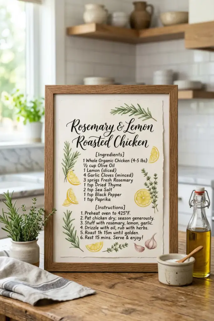 Hand-Lettered Recipe Keepsake