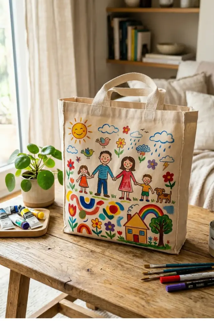 Hand-Painted Canvas Totes