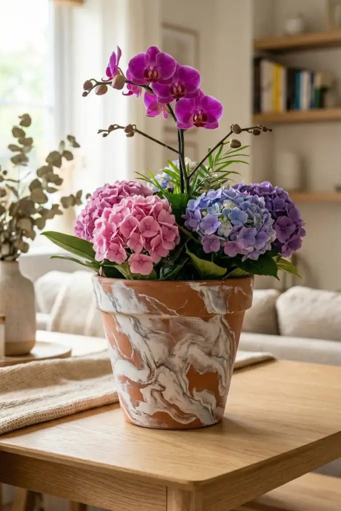 Hand-Painted Flower Pots