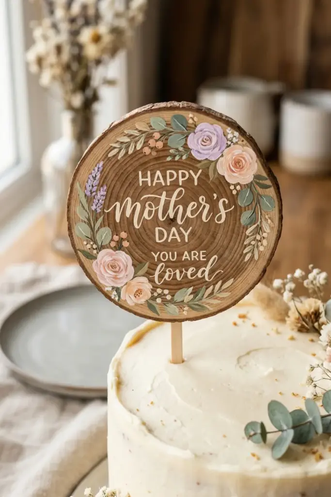 Hand-Painted Wood Slices