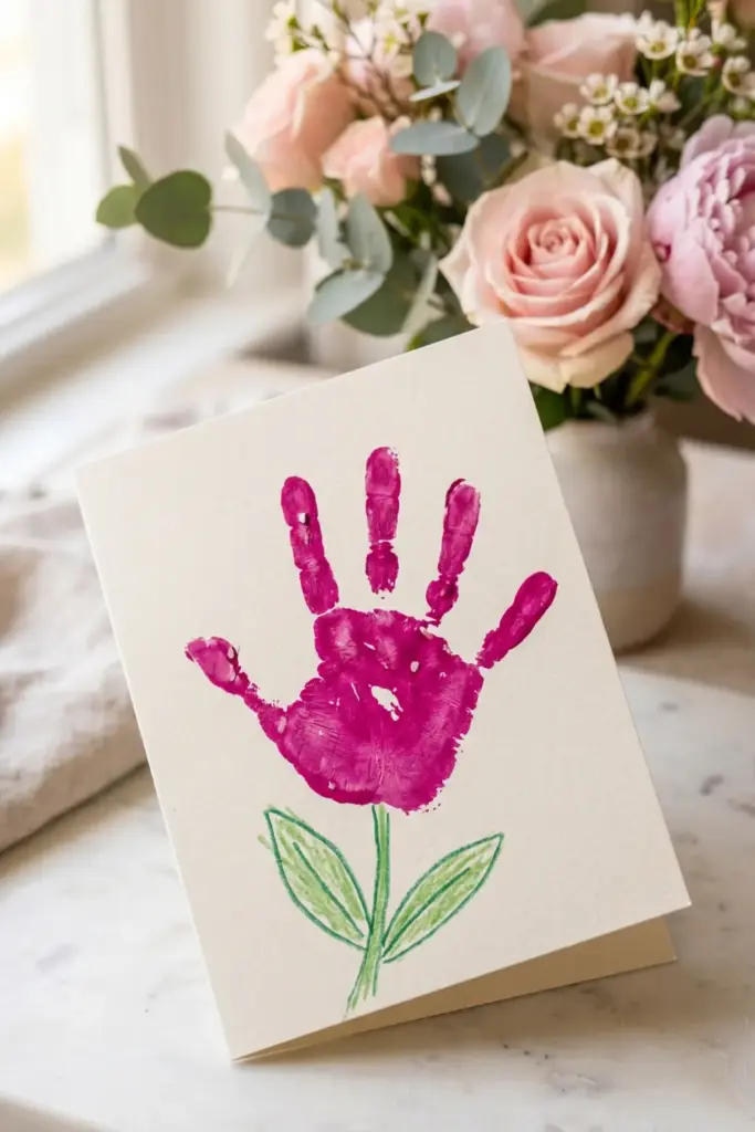 Handprint Flower Card