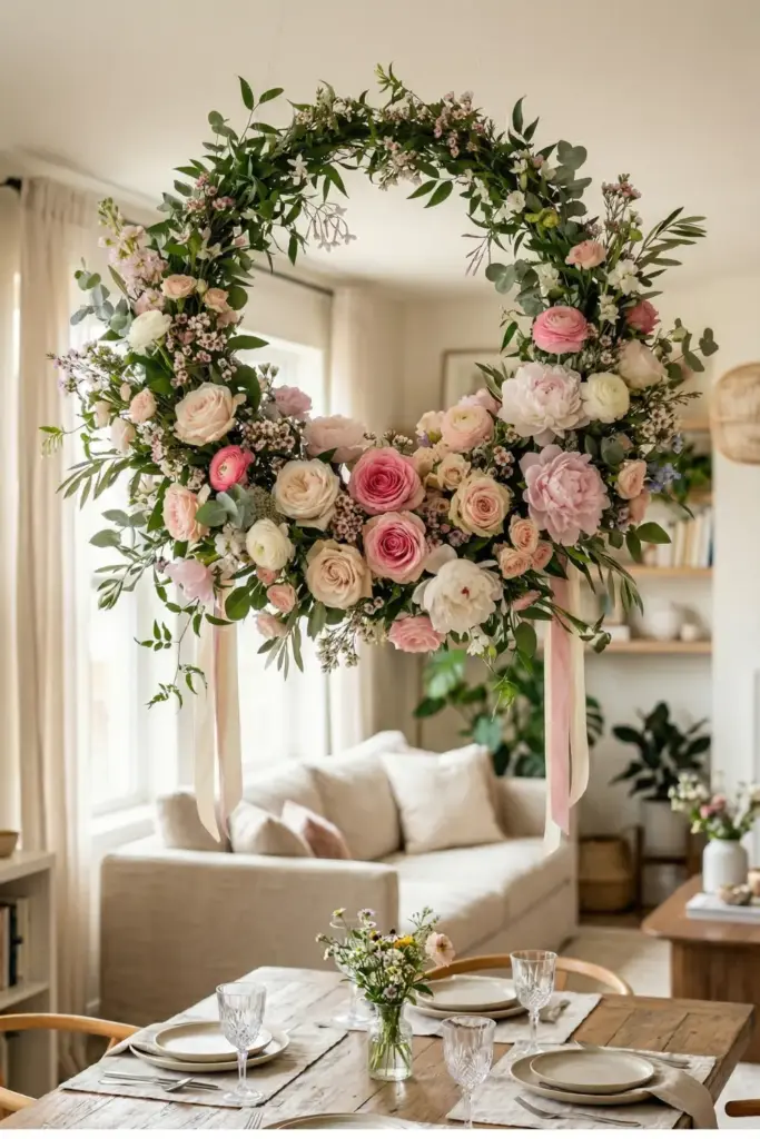 Hanging Flower Chandelier