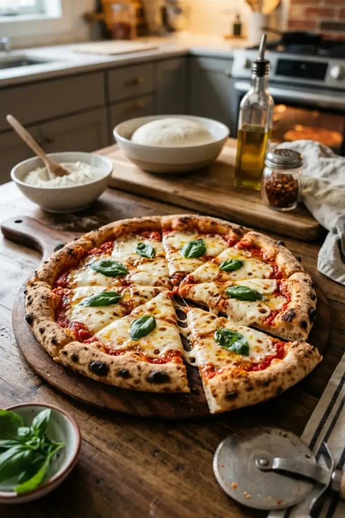 Homemade Margherita Pizza Night