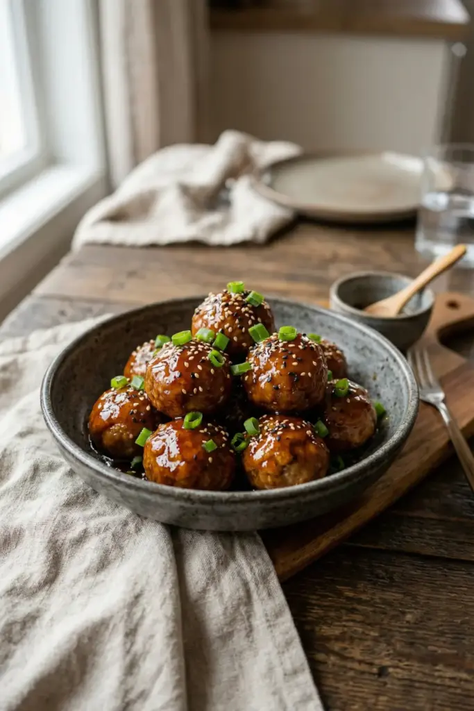 Honey-Garlic Meatballs
