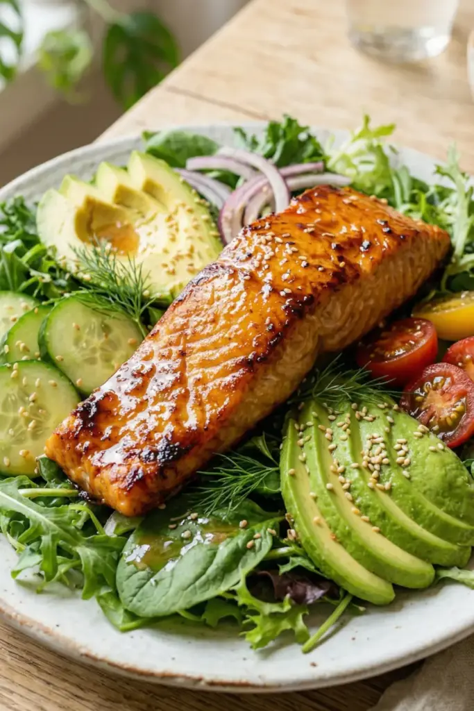 Honey-Glazed Salmon Salad