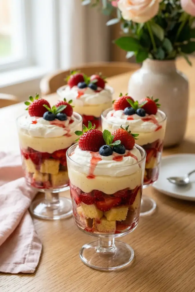 Individual Berry Trifles