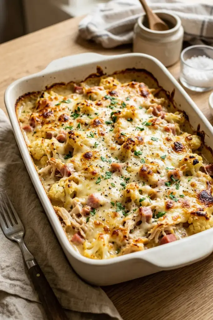 Keto-Friendly Cauliflower Bake