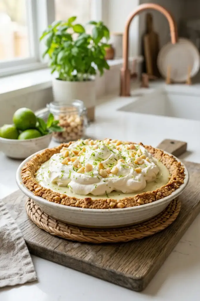 Key Lime Pie with Macadamia Crust