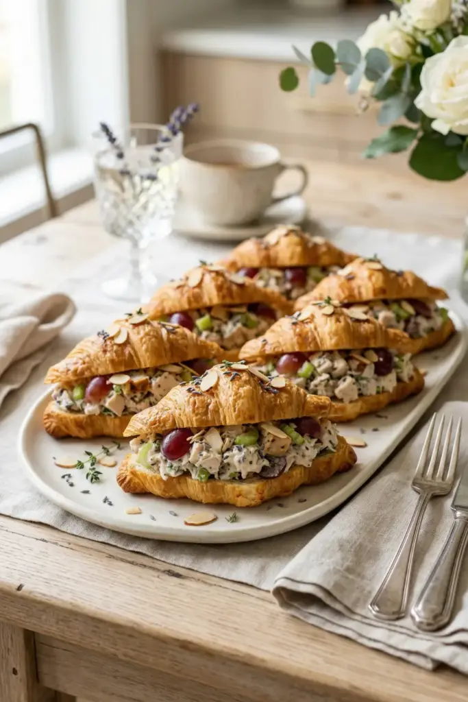Lavender-Infused Chicken Salad Croissants